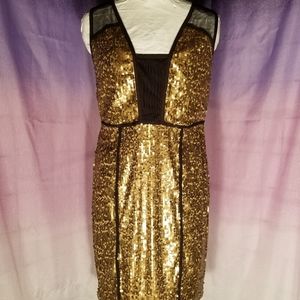 Gold Sequined Dress